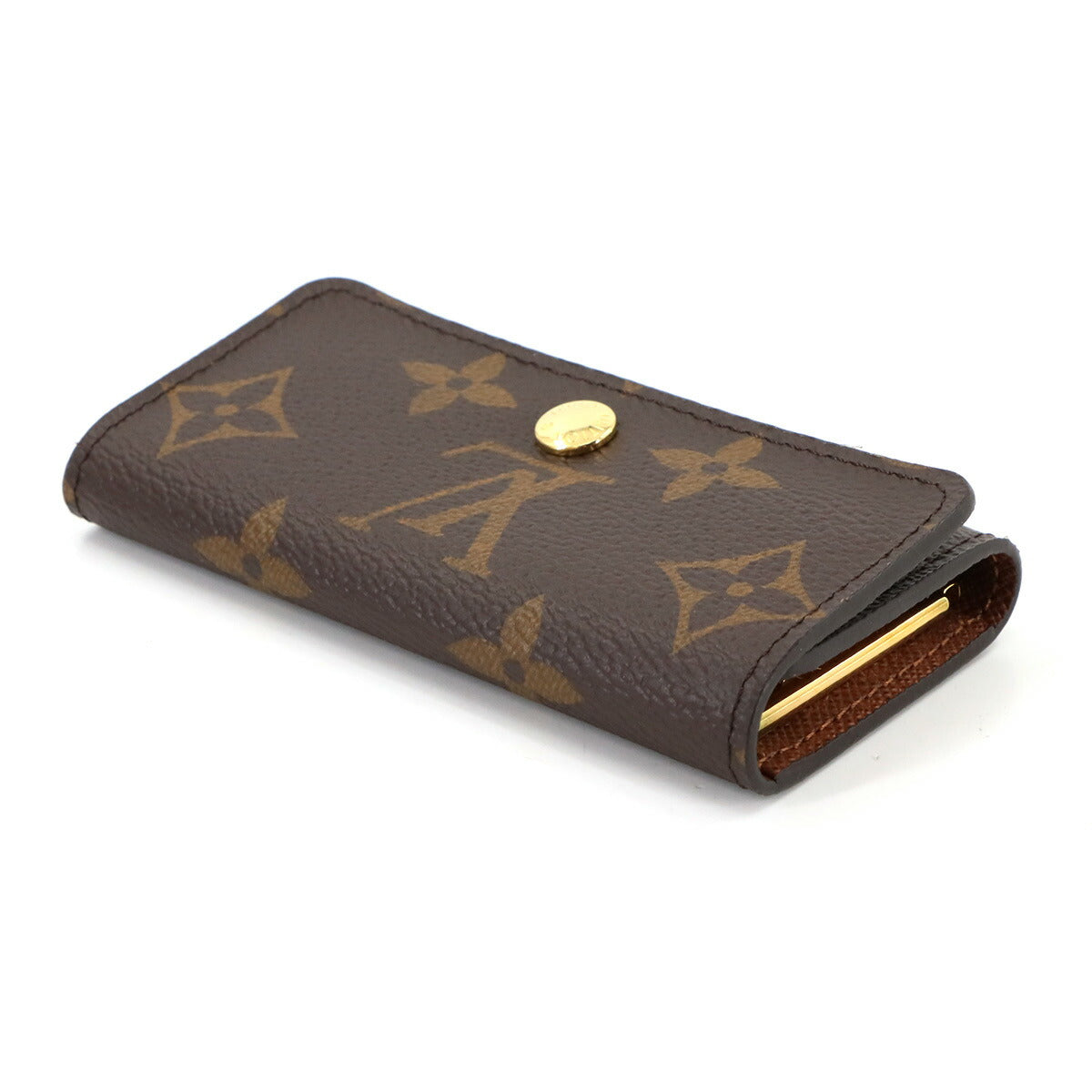 Monogram 4 Key Holder Case Brown M69517 Accessory