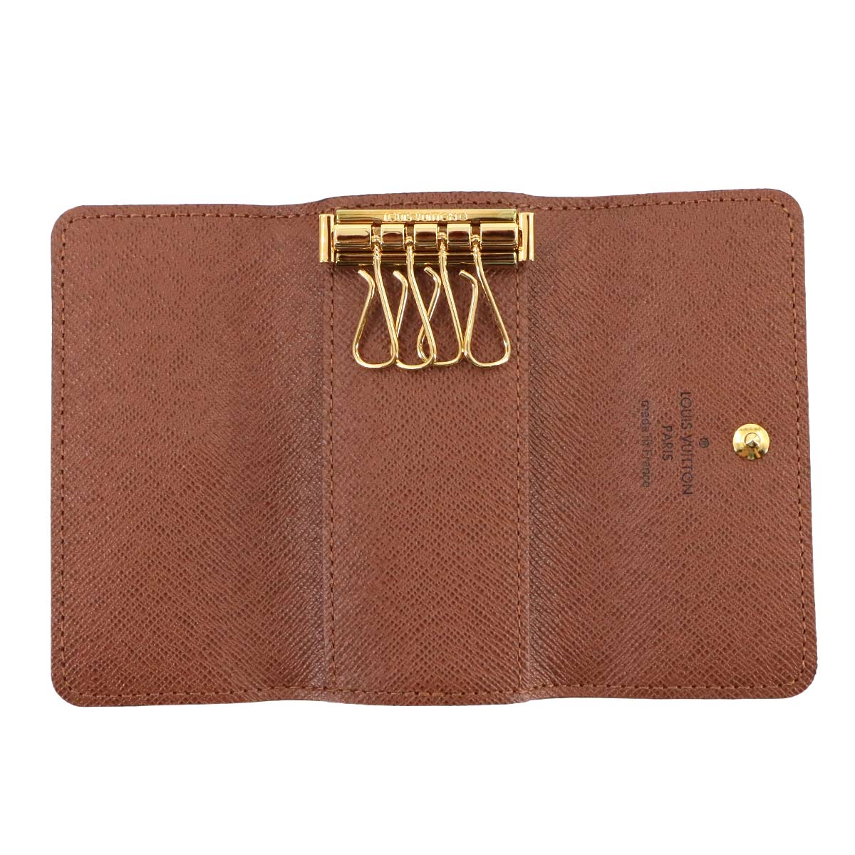 Monogram 4 Key Holder Case Brown M69517 Accessory