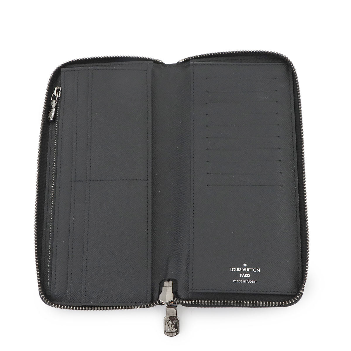 LOUIS VUITTON Monogram Eclipse Zippy Wallet Vertical Black M62295
