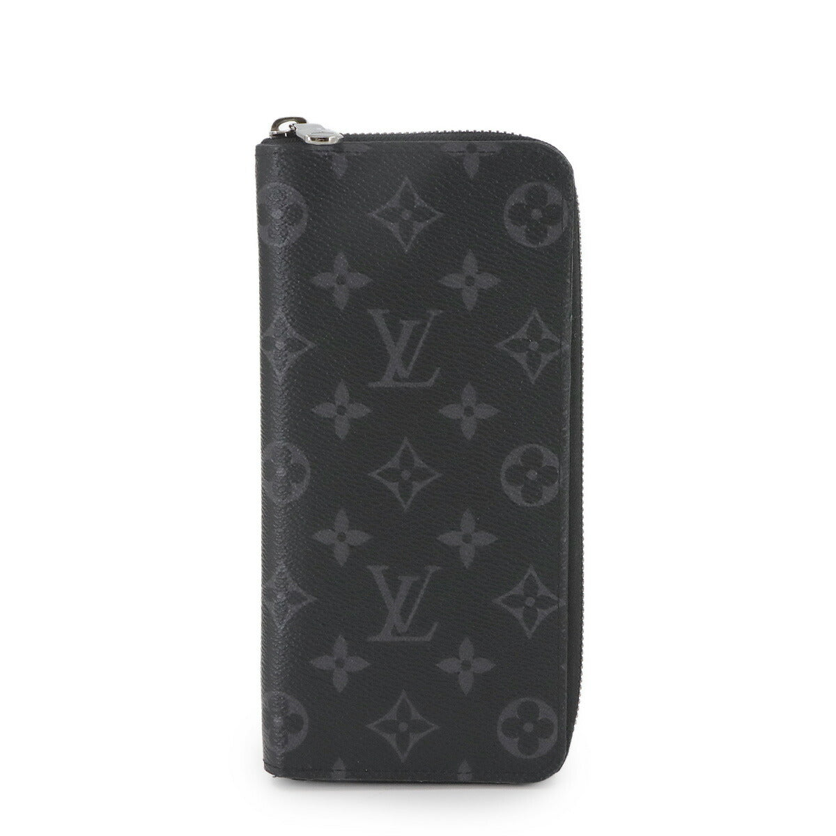 LOUIS VUITTON Monogram Eclipse Zippy Wallet Vertical Black M62295