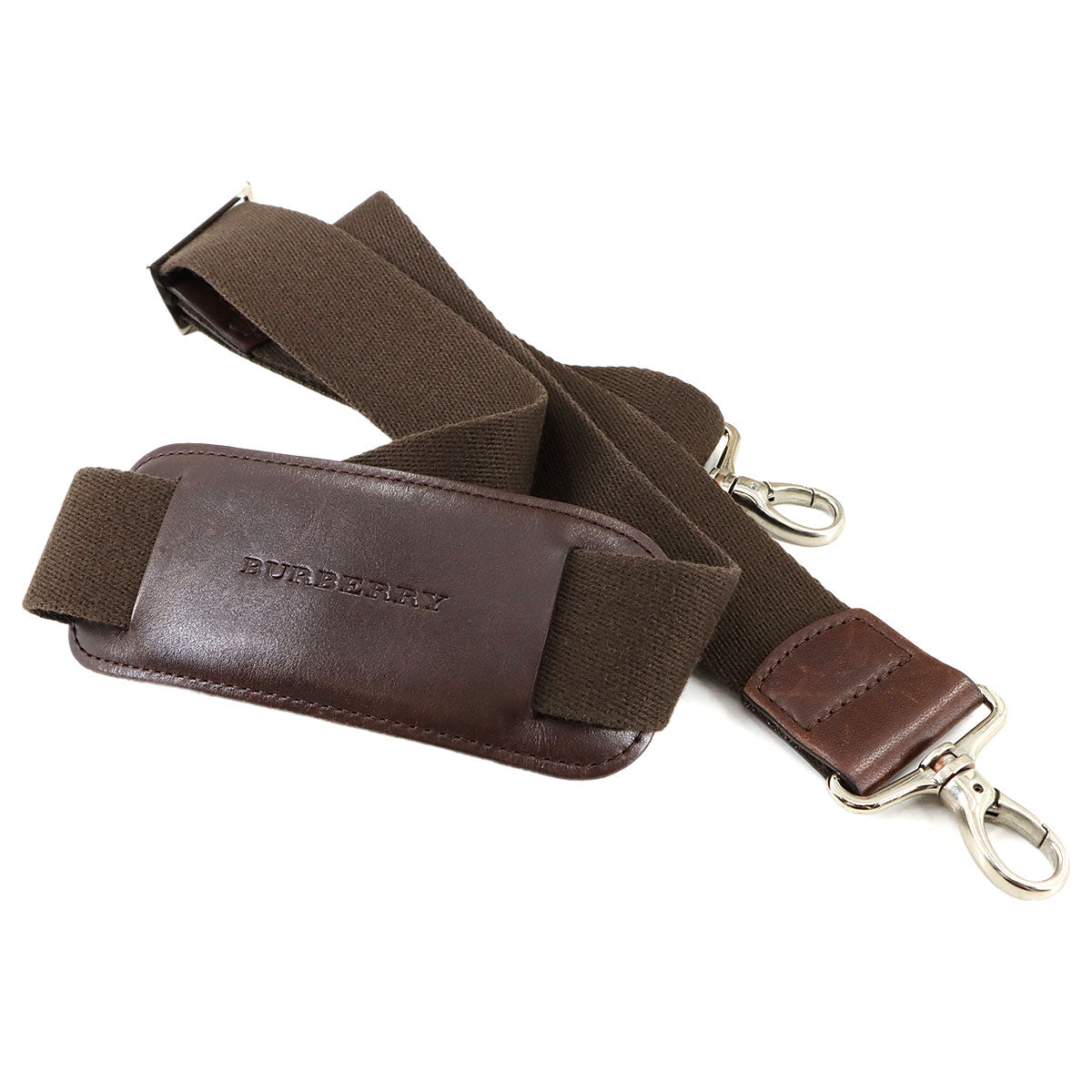 Nova check Tote Shoulder Bag Canvas Leather Beige Brown Purse