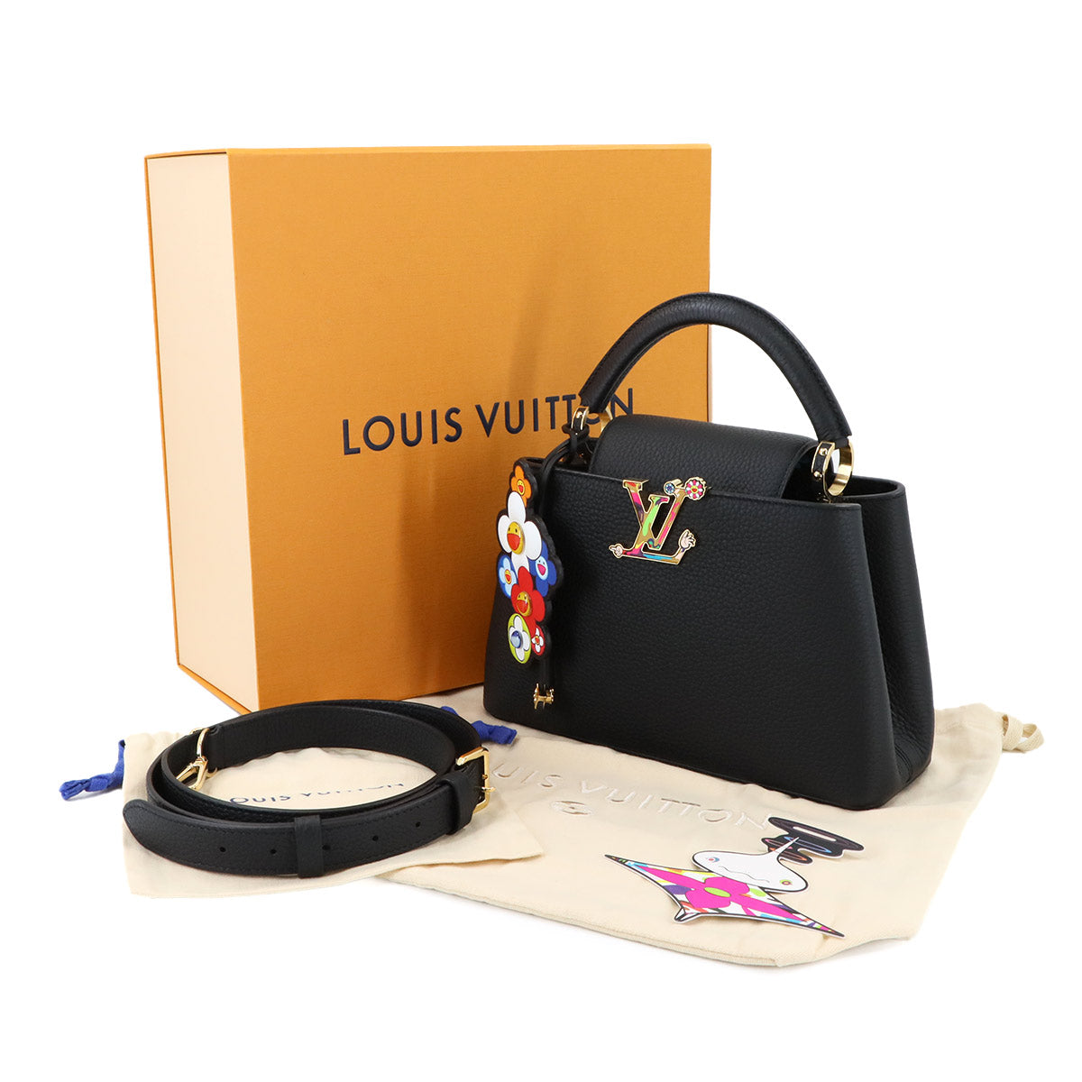 LVxTM Capucines BB Hand Shoulder Bag Leather M13832