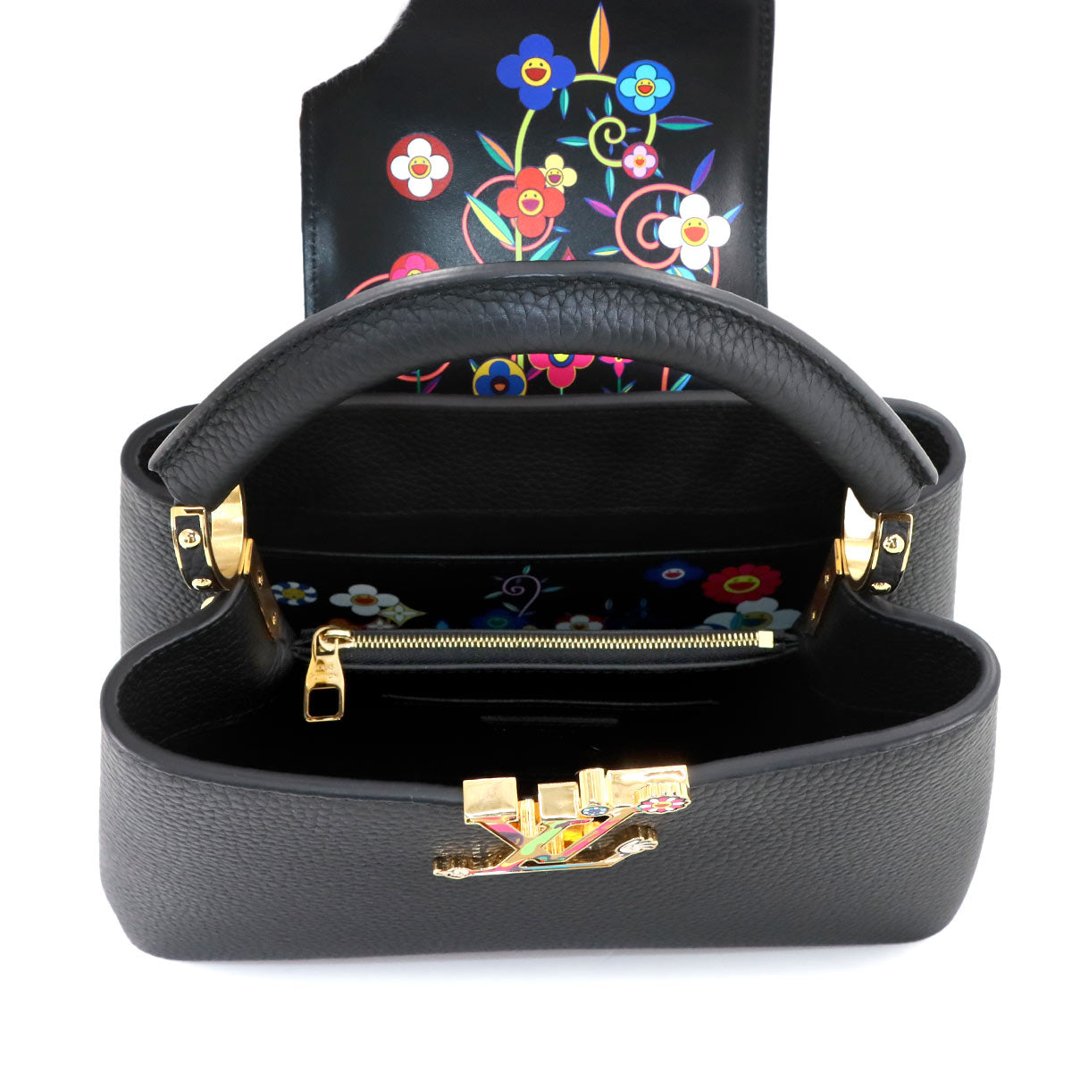 LVxTM Capucines BB Hand Shoulder Bag Leather M13832