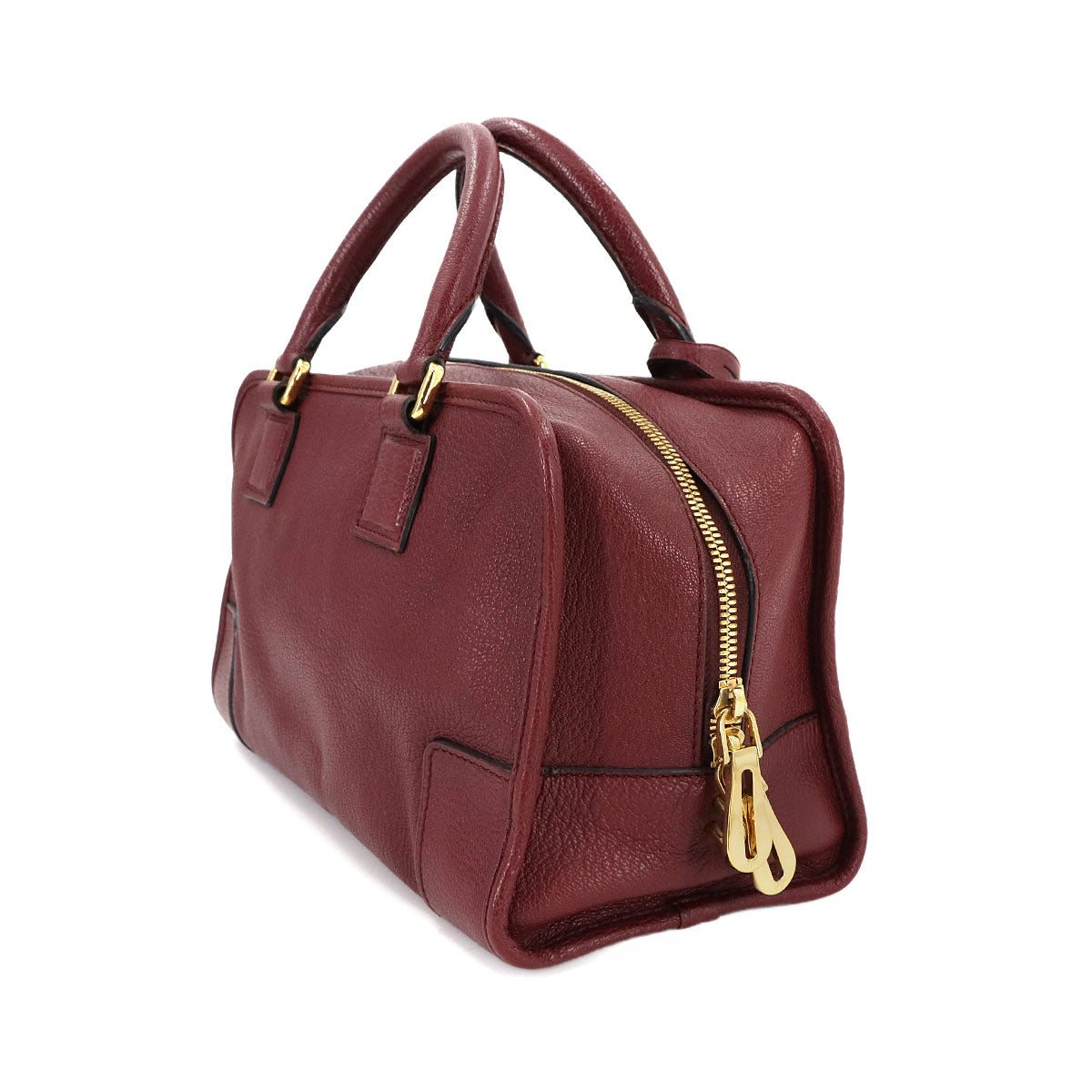 Amazona 28 Hand Bag Leather Bordeaux Anagram Purse