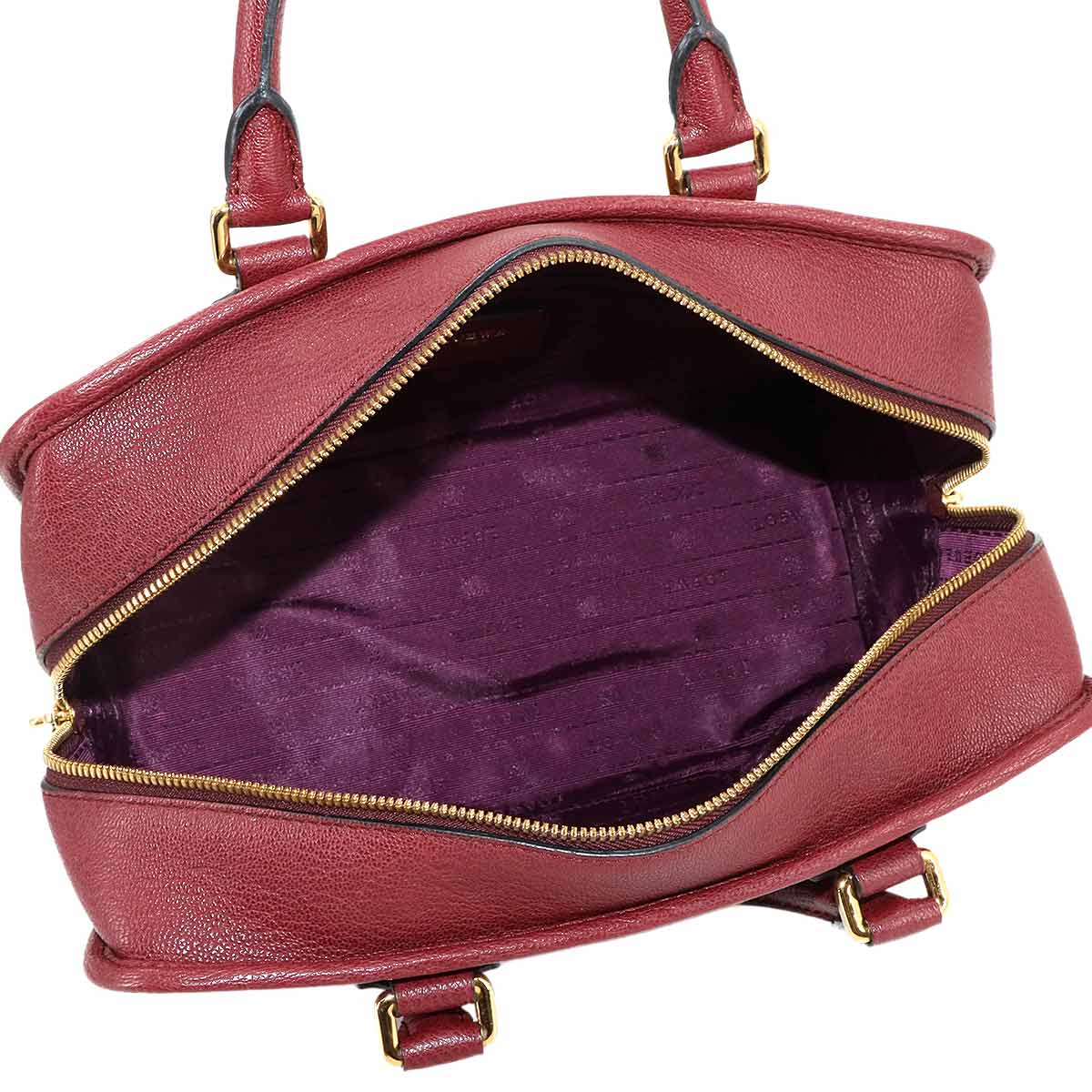 Amazona 28 Hand Bag Leather Bordeaux Anagram Purse