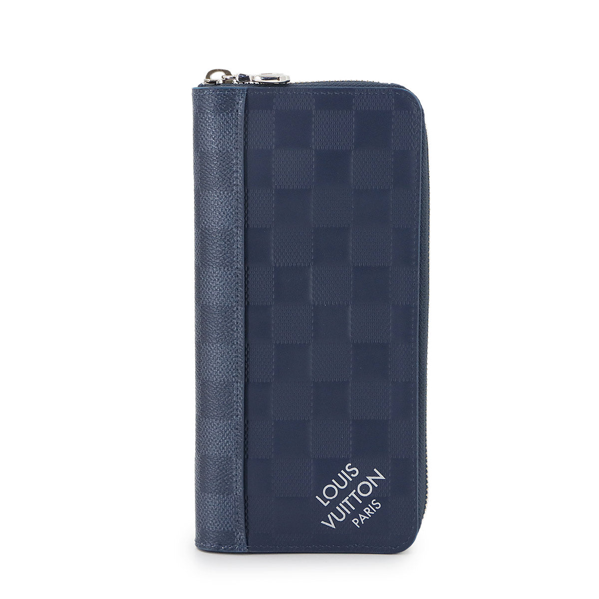 Damier Infini Zippy Wallet Vertical Navy N60503