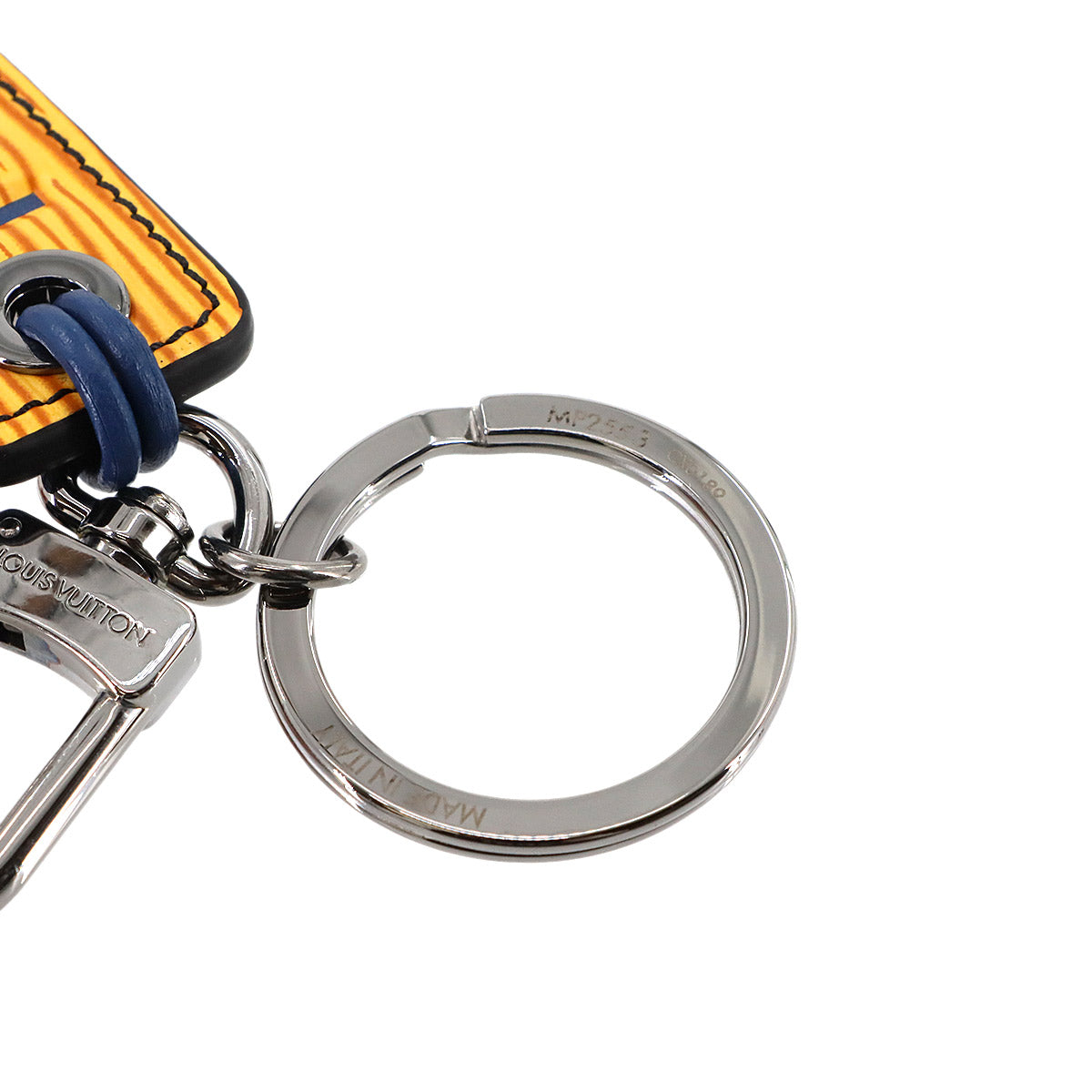 Epi LV Dual Keychain Bag Charm Blue MP2553