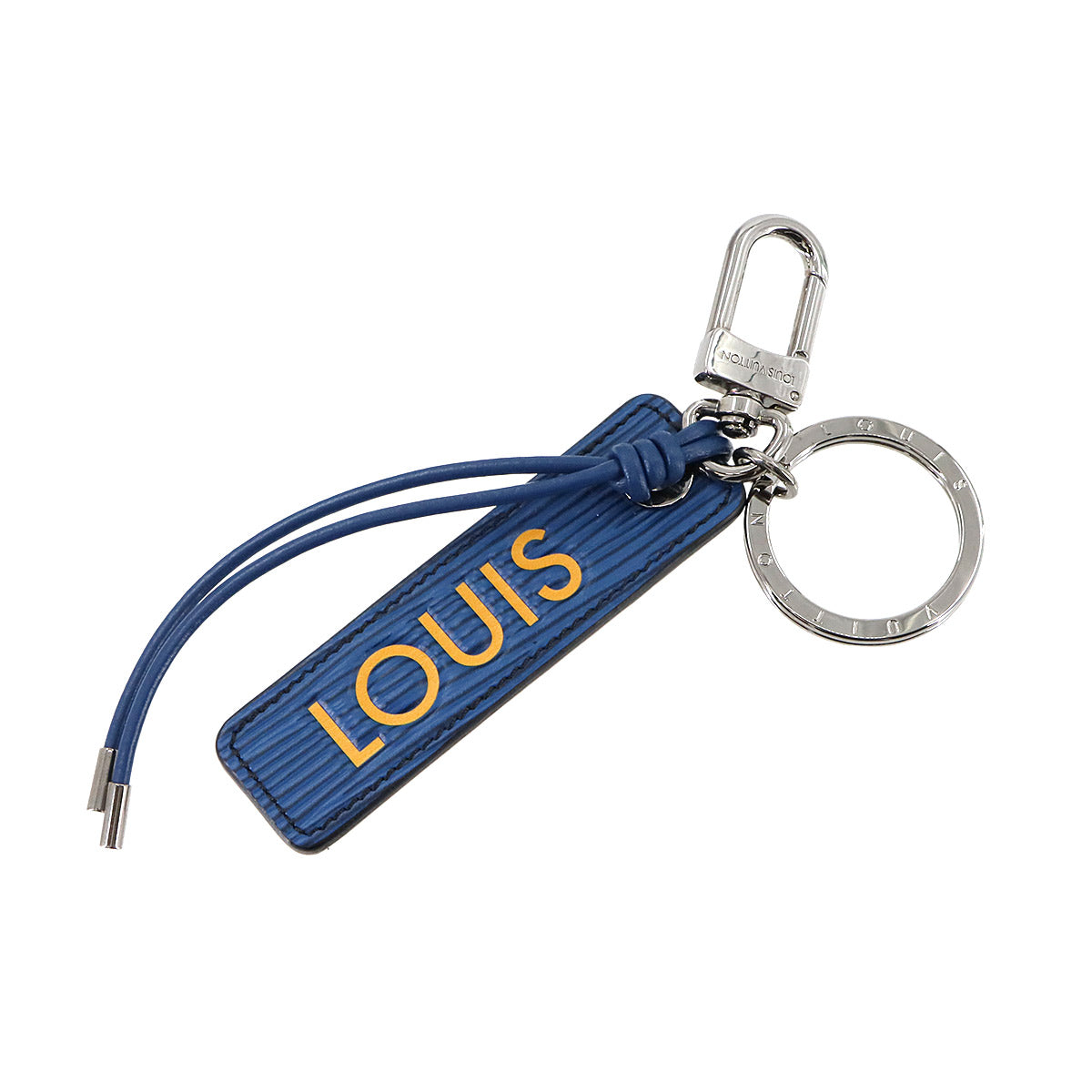 Epi LV Dual Keychain Bag Charm Blue MP2553