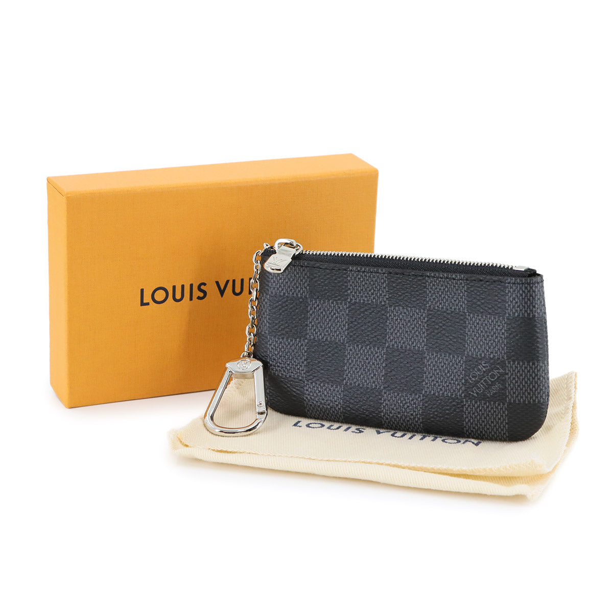 Damier Graphite Pochette Cles Coin Case N60155