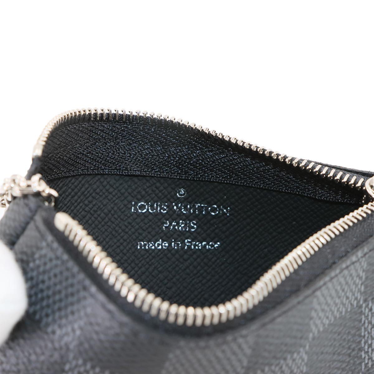 Damier Graphite Pochette Cles Coin Case N60155