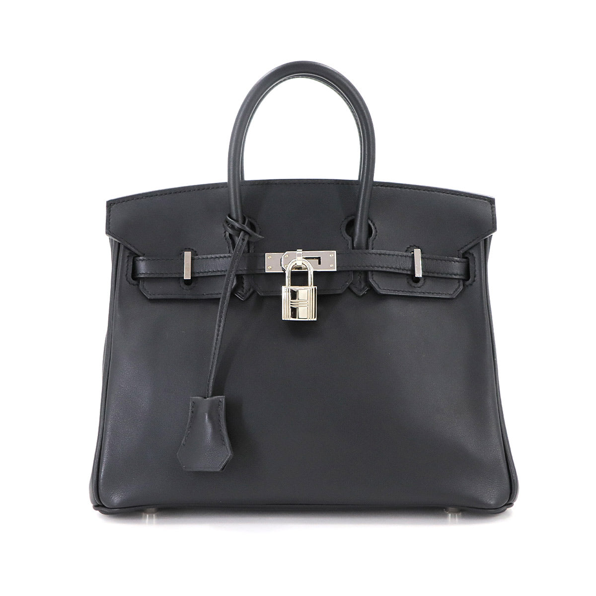 Birkin 25 Veau Swift Black Hand Bag Purse