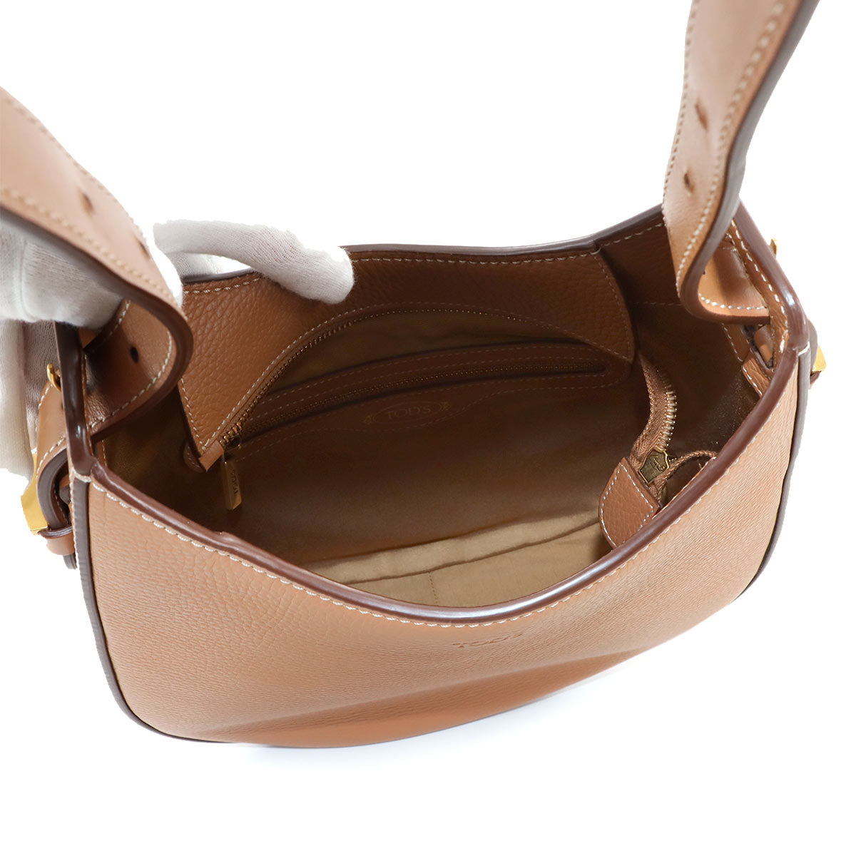 OBOE Mini Shoulder Bag Leather Brown Purse