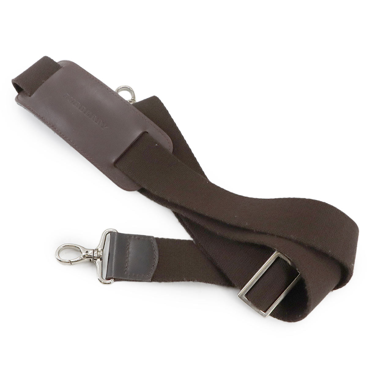 Plaid Boston Shoulder Bag Canvas Leather Beige Brown