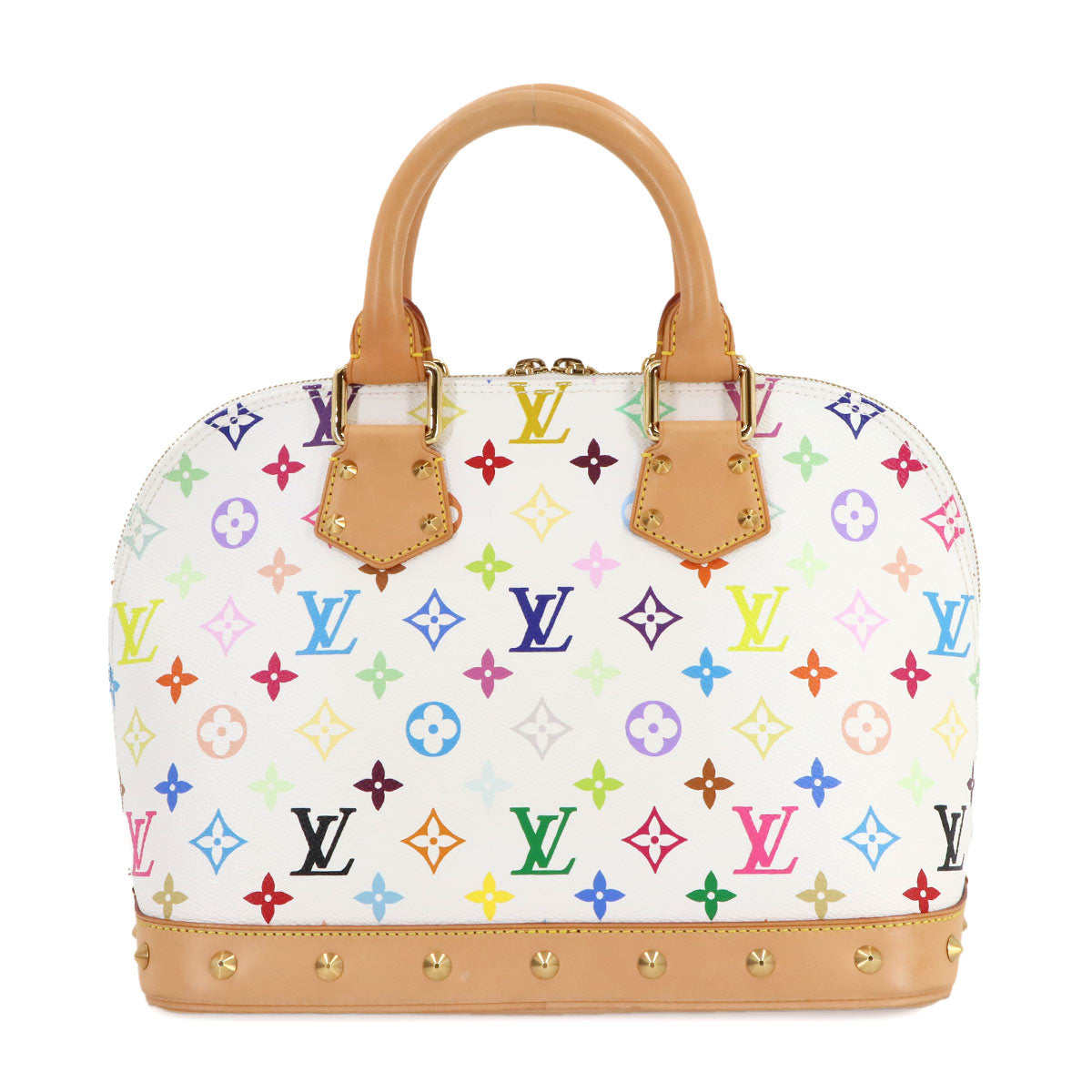 Monogram Multi Color Alma Hand Bag Blanc M92647 White
