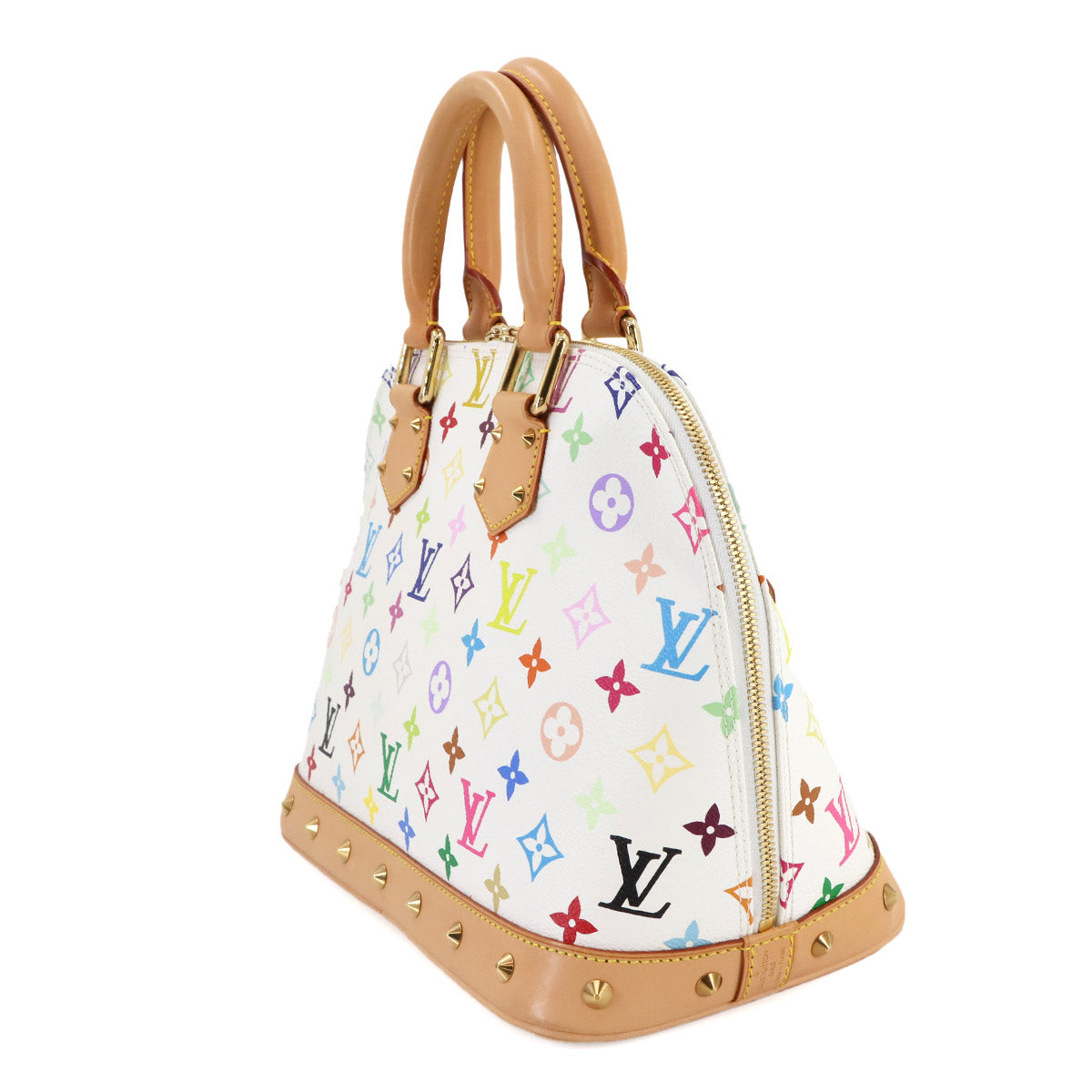 Monogram Multi Color Alma Hand Bag Blanc M92647 White