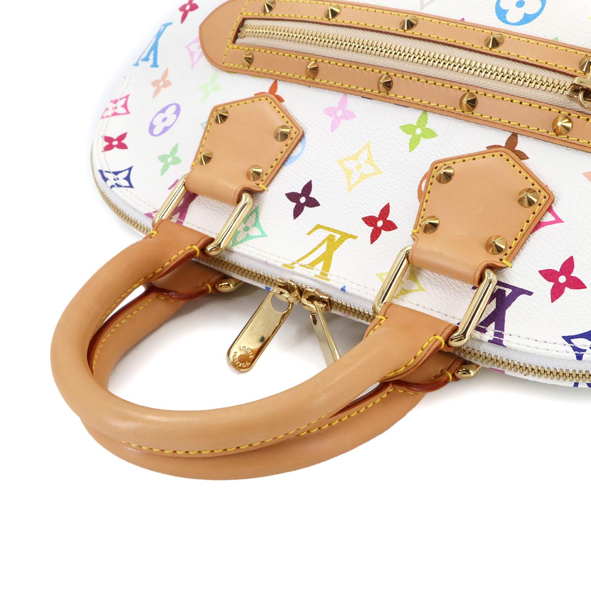 Monogram Multi Color Alma Hand Bag Blanc M92647 White