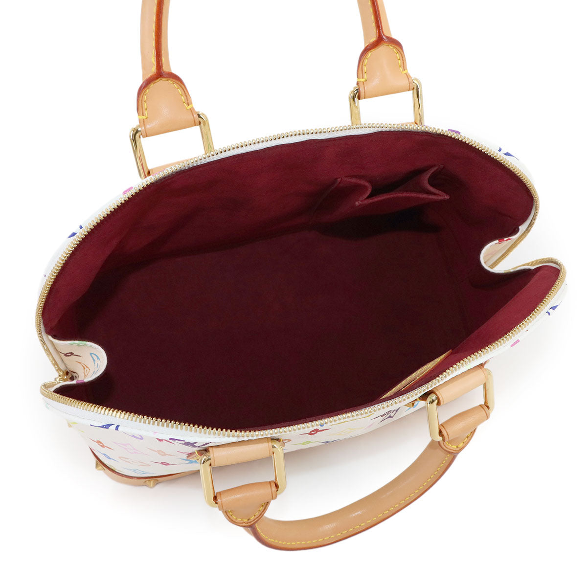 Monogram Multi Color Alma Hand Bag Blanc M92647 White