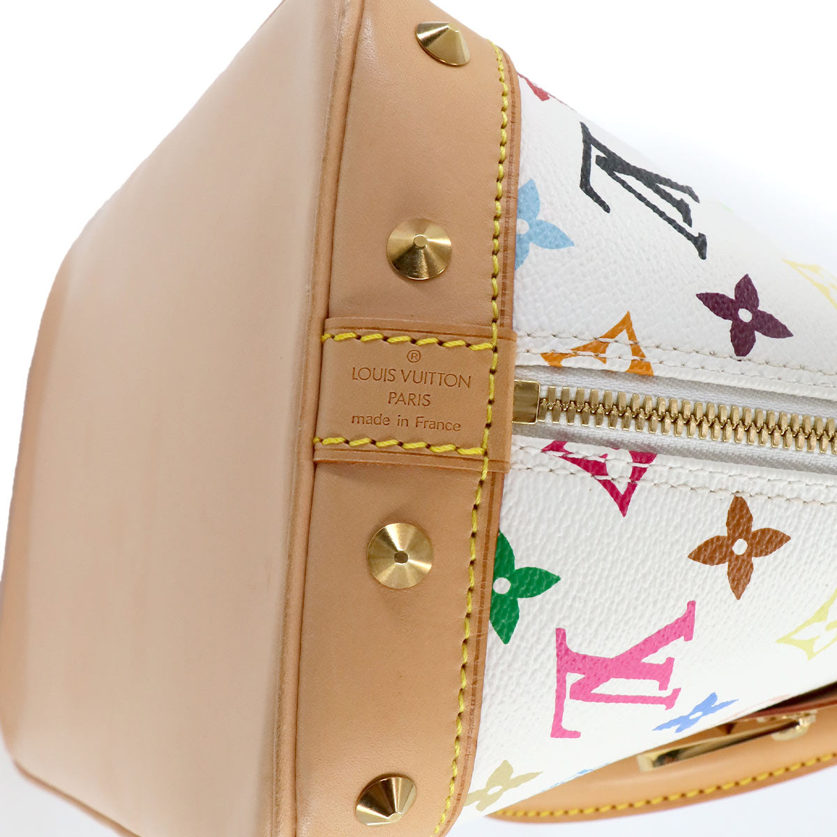 Monogram Multi Color Alma Hand Bag Blanc M92647 White