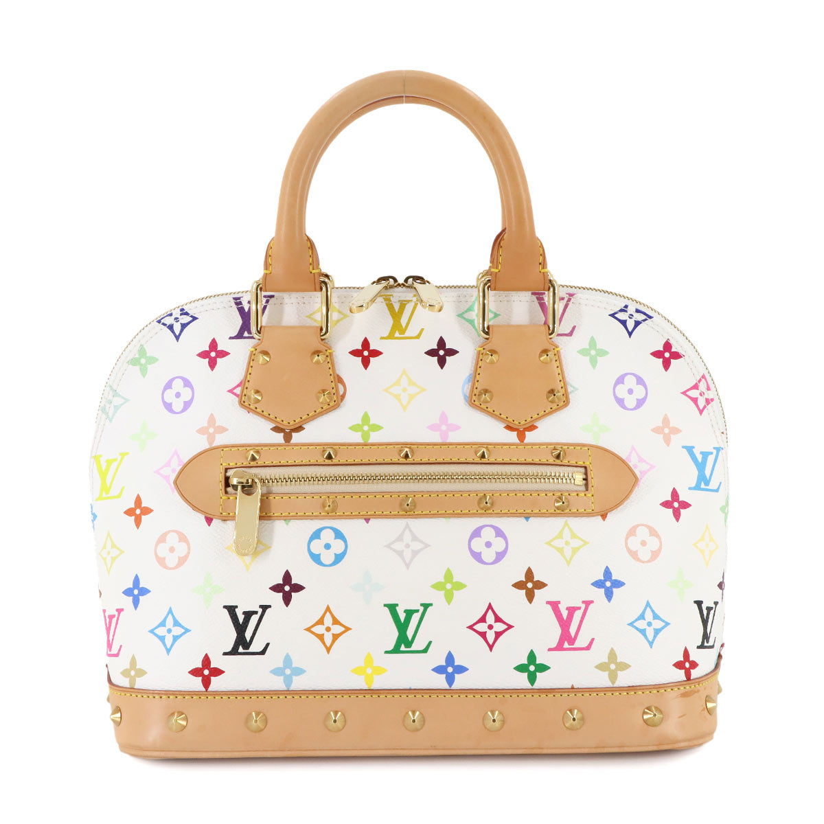 Monogram Multi Color Alma Hand Bag Blanc M92647 White