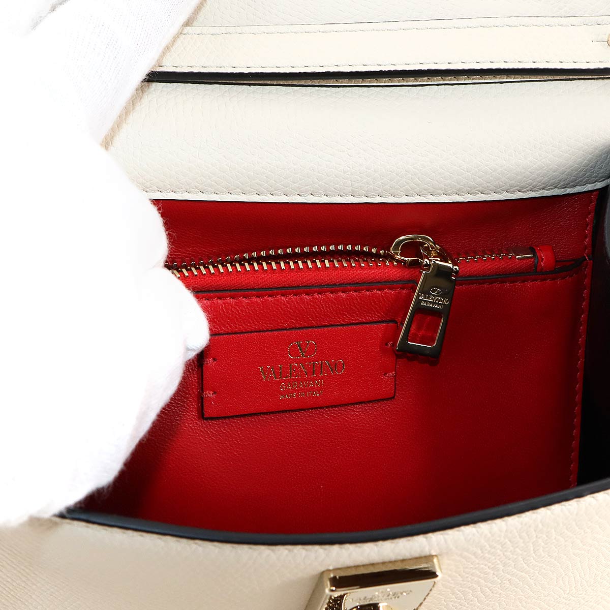 Vsling 2way Hand Shoulder Bag Leather White