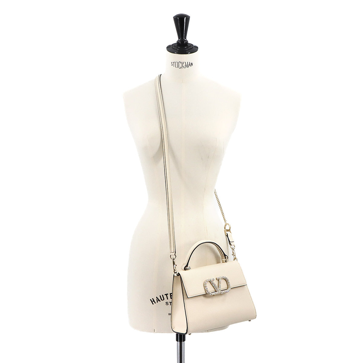 Vsling 2way Hand Shoulder Bag Leather White