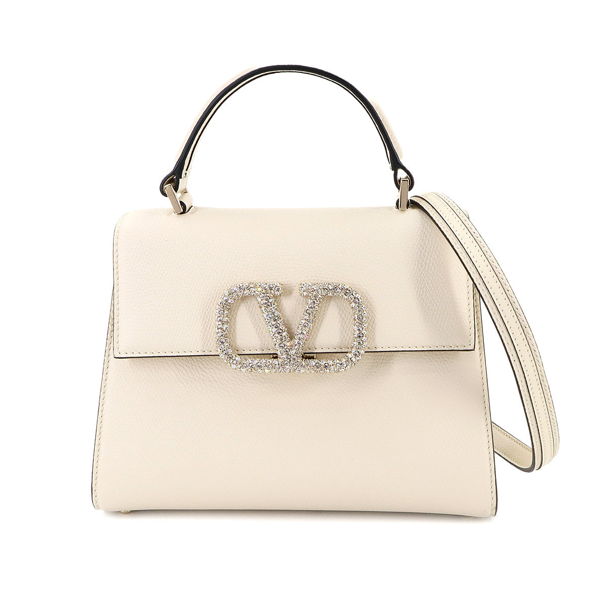 Vsling 2way Hand Shoulder Bag Leather White