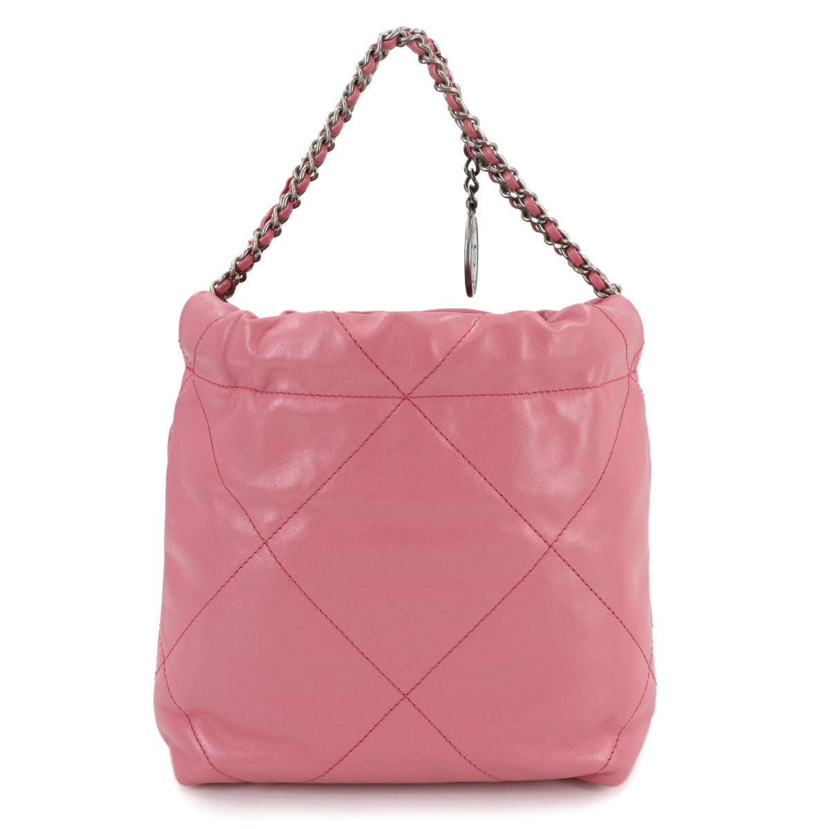 22 Mini Chain Hand Shoulder Bag Leather Pink AS3980 Purse