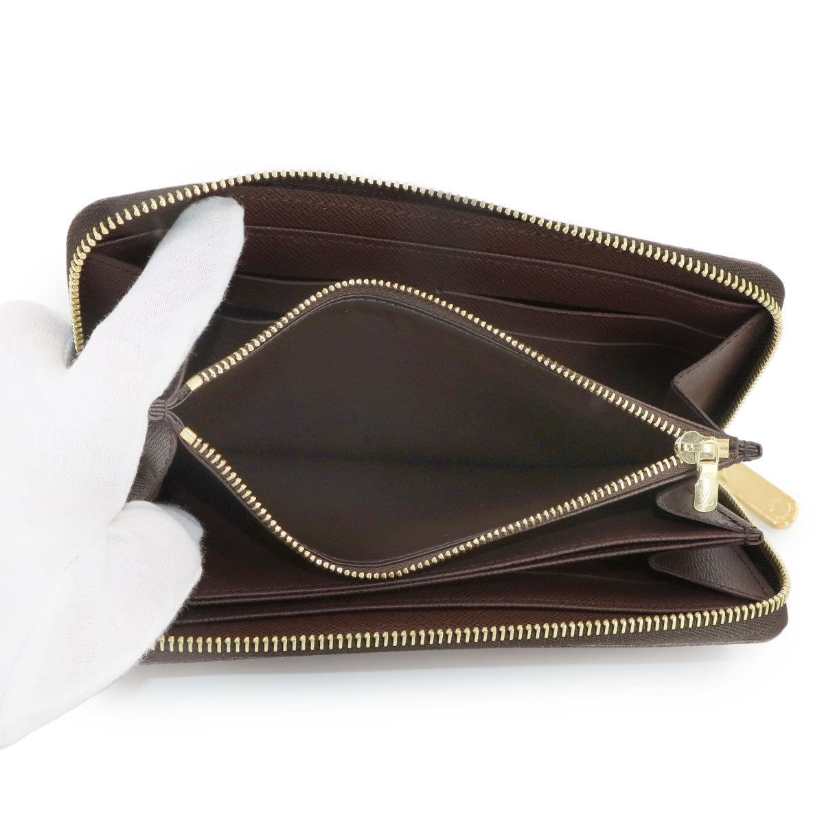 Damier Zippy Wallet Zipped Around Ebene N60015