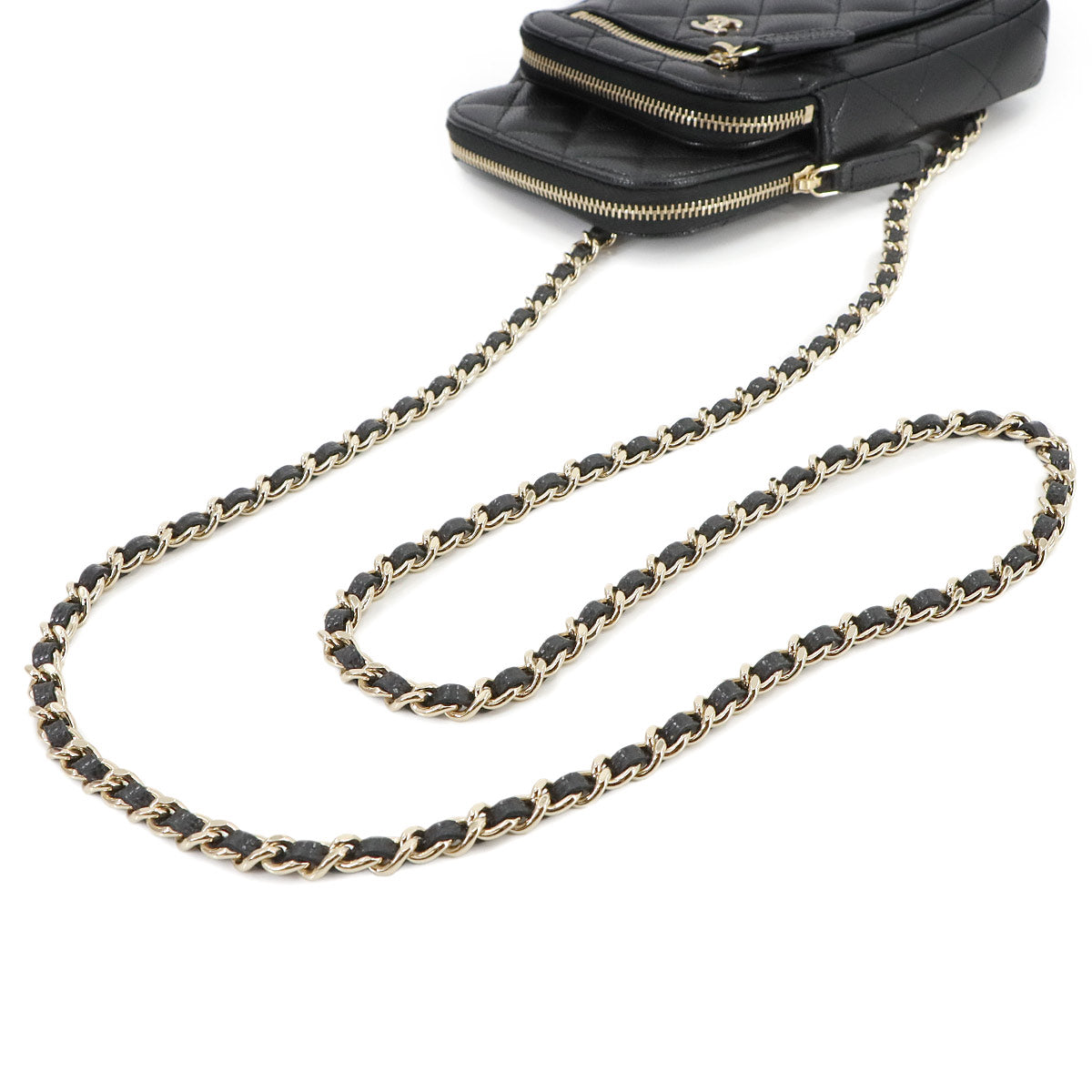 Matelasse Phone Case Shoulder Bag Leather AP4434 Purse
