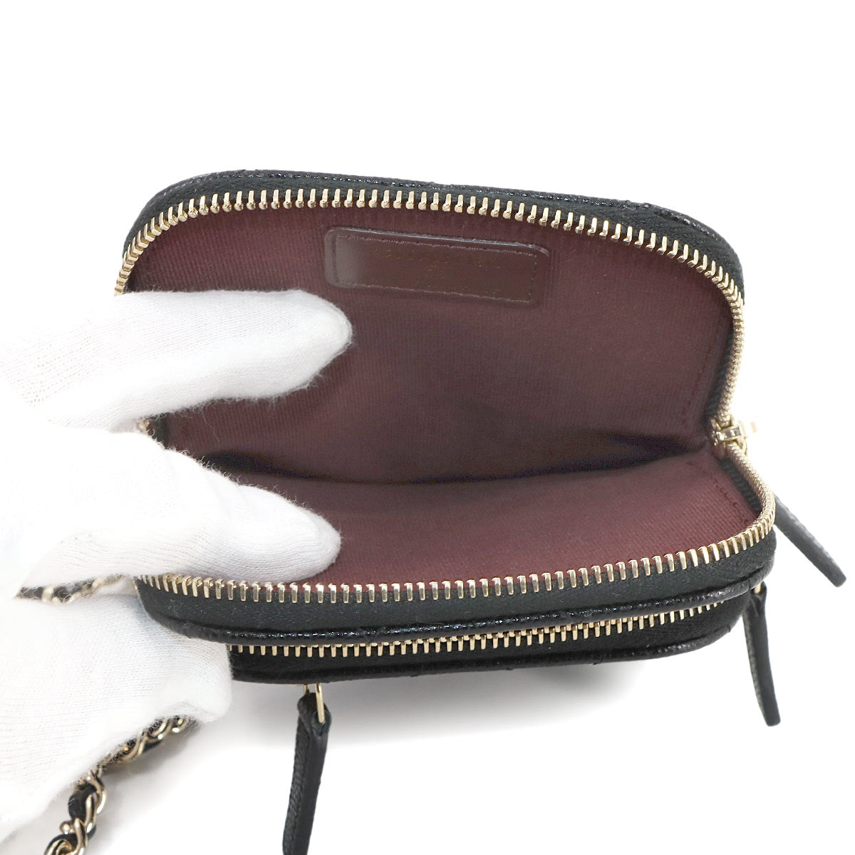 Matelasse Phone Case Shoulder Bag Leather AP4434 Purse