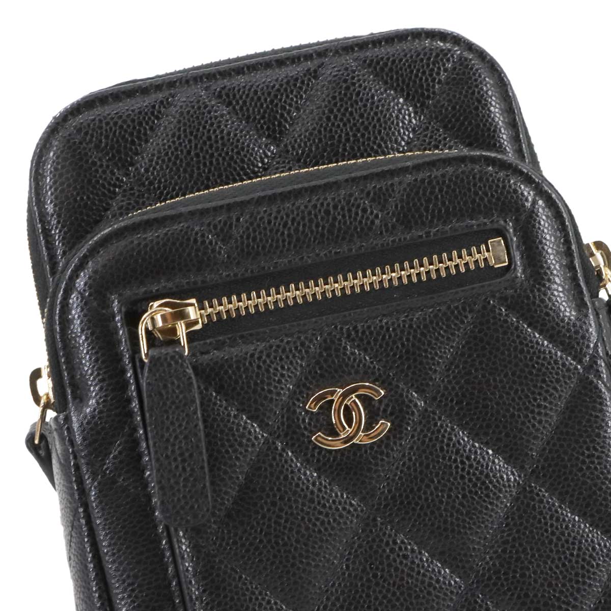 Matelasse Phone Case Shoulder Bag Leather AP4434 Purse