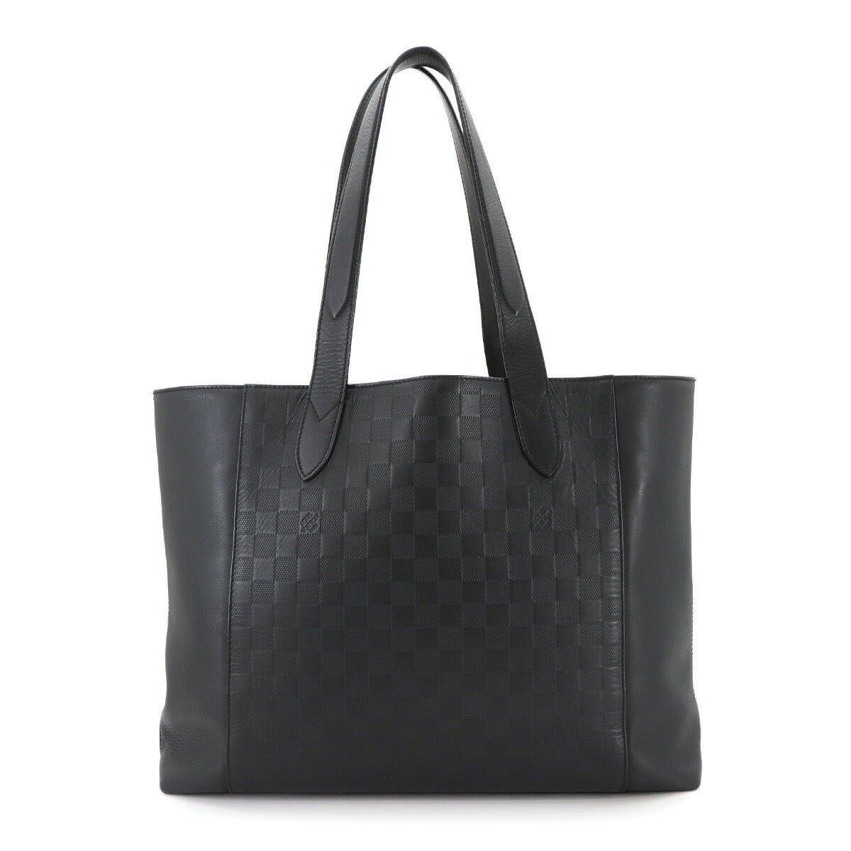 Damier Infini Caba Voyage Tote Bag Leather Onyx N41493