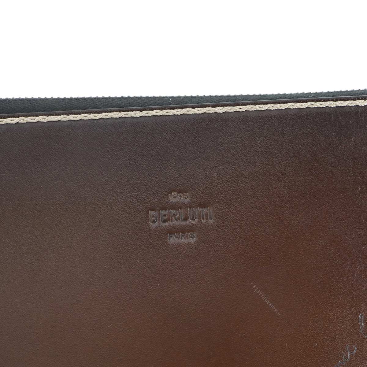 Nino GM Clutch Bag Venezia Leather Brown Purse