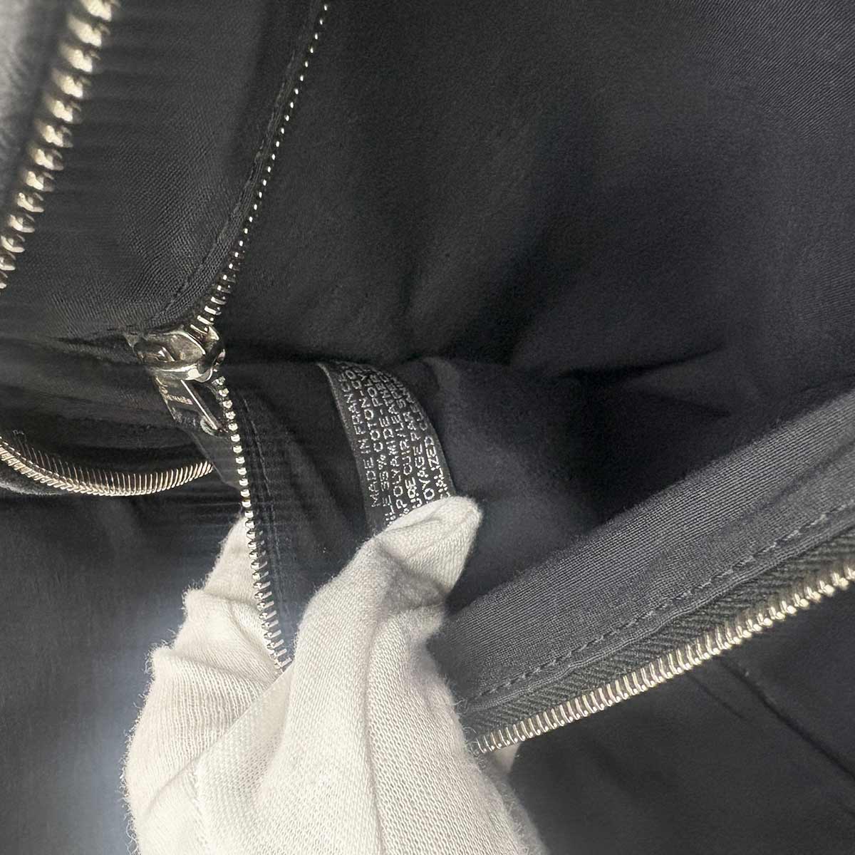 Acapulco Odenthal 2way Business Bag Toile Chevrons Leather Black