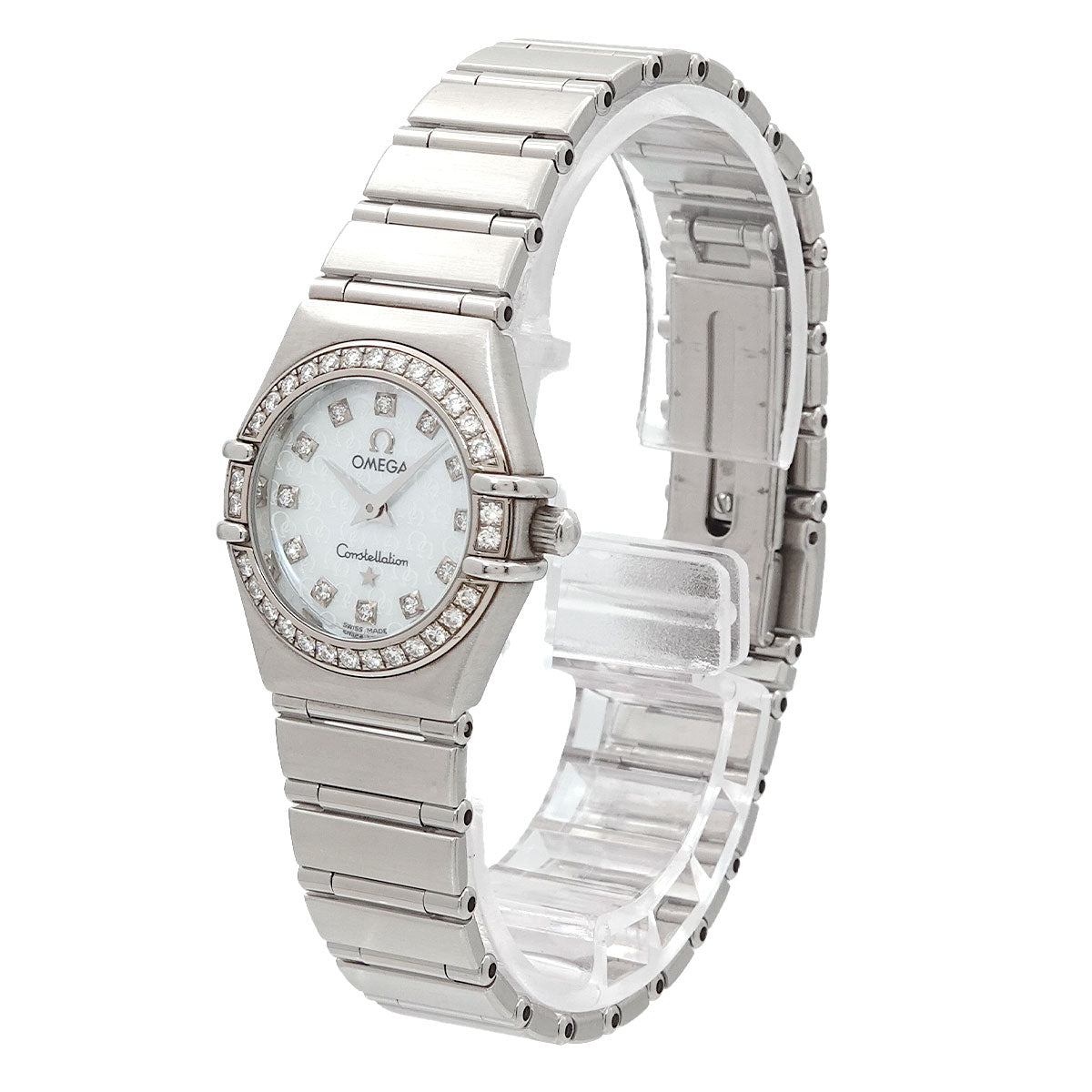 Constellation Mini 1460 75 Diamond Quartz White Shell Dial