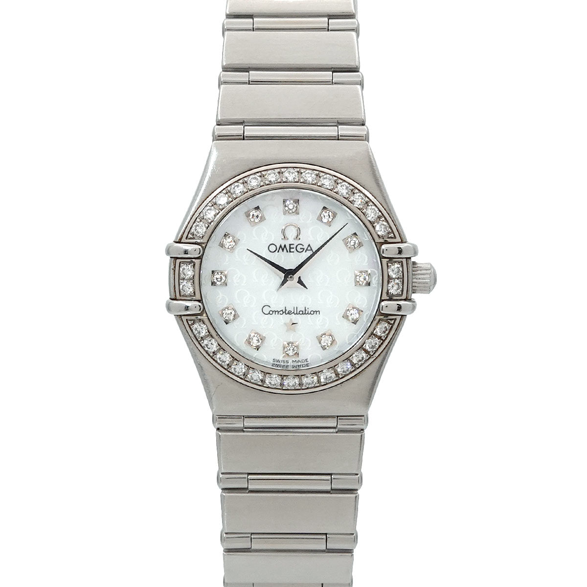Constellation Mini 1460 75 Diamond Quartz White Shell Dial