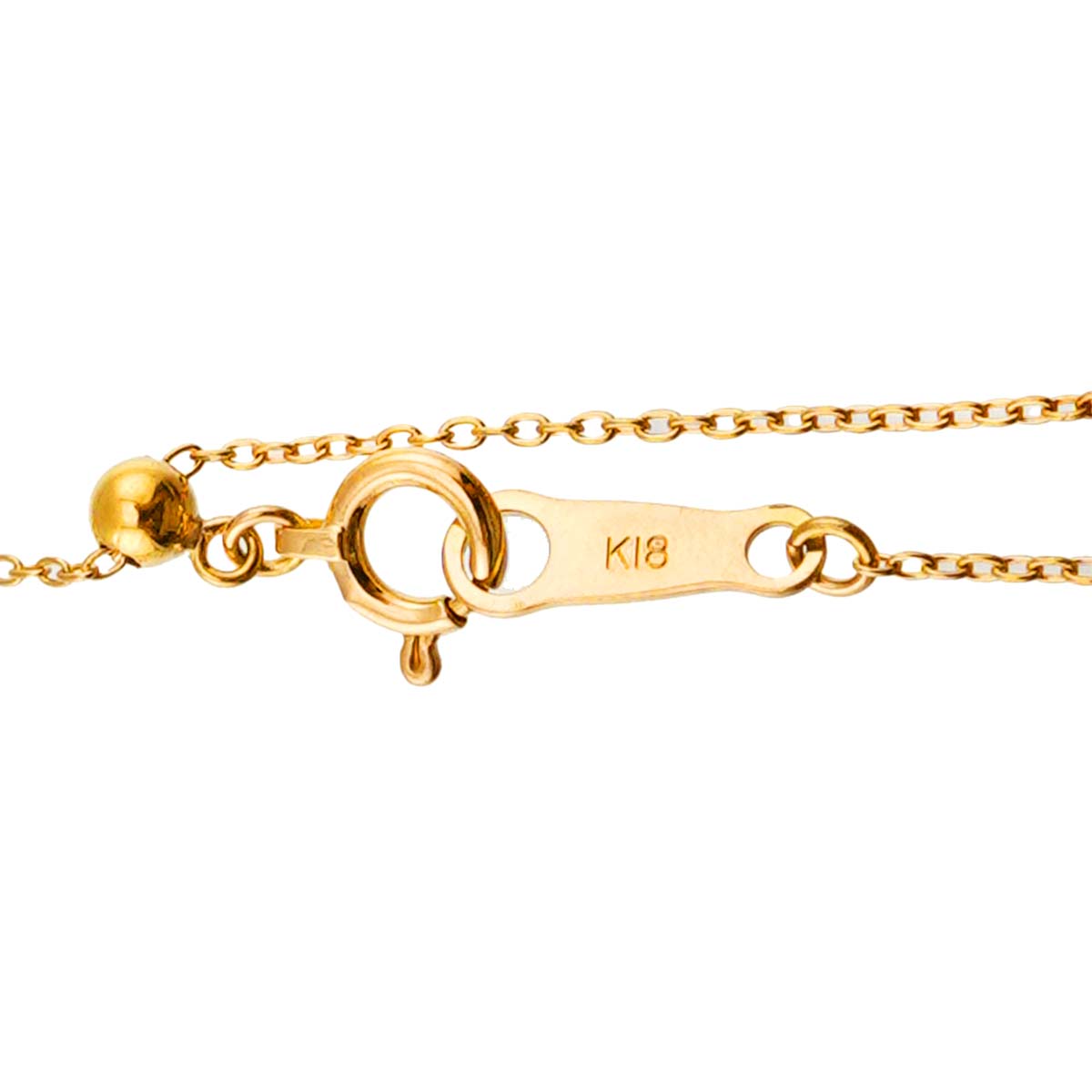 Diamond 0.13ct Necklace 18K YG Yellow Gold 750