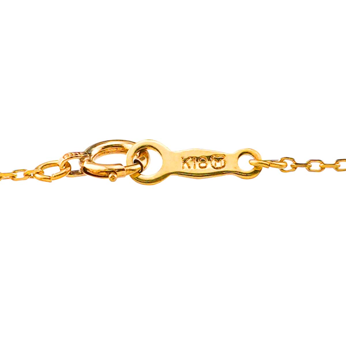 Akoya Pearl 7.2mm Diamond Necklace 18K Yellow Gold 750