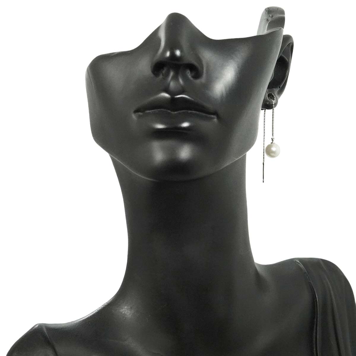 Akoya Pearl 7.0mm Earrings Pierced 18K WG 750