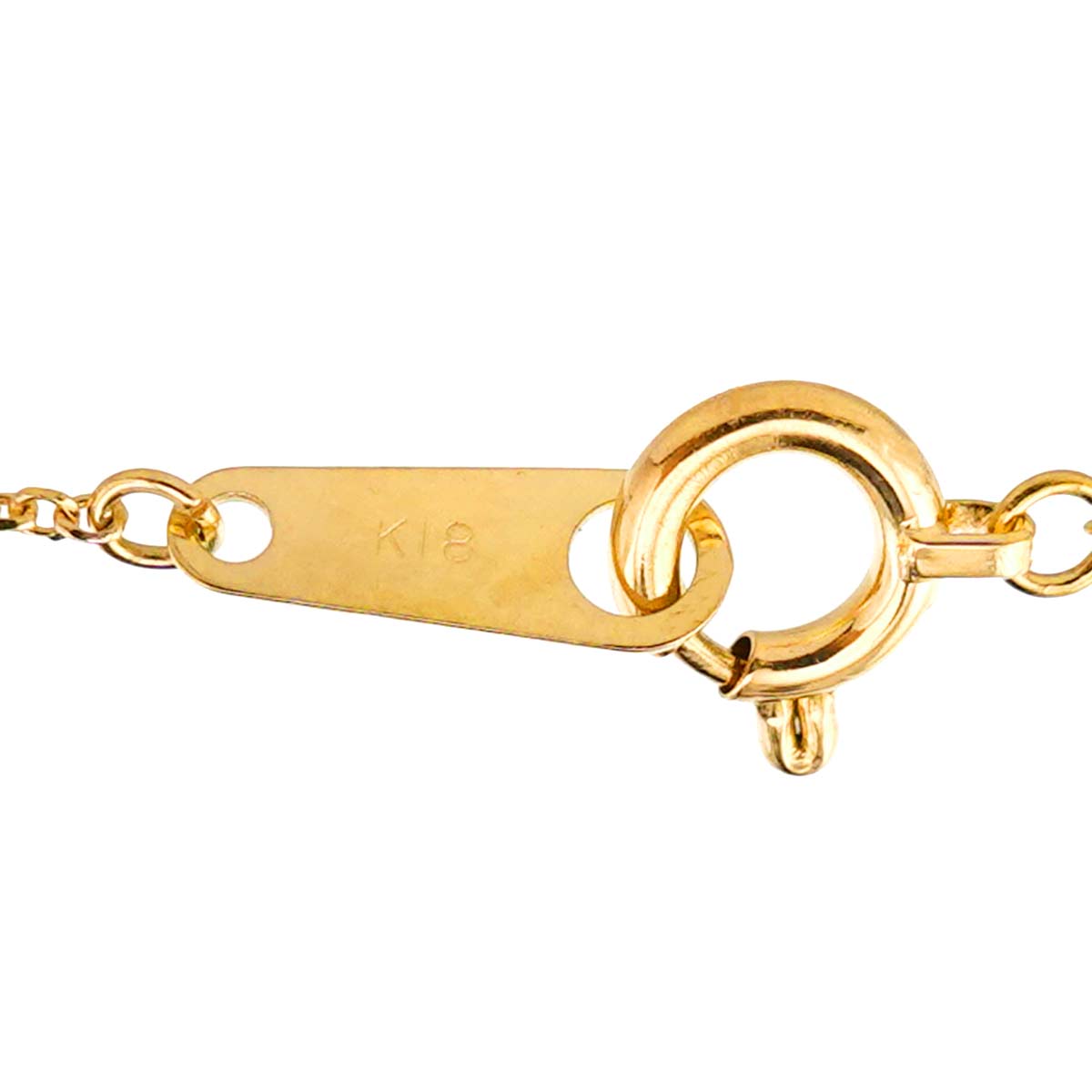 Diamond 0.20ct Necklace 18K YG Yellow Gold 750