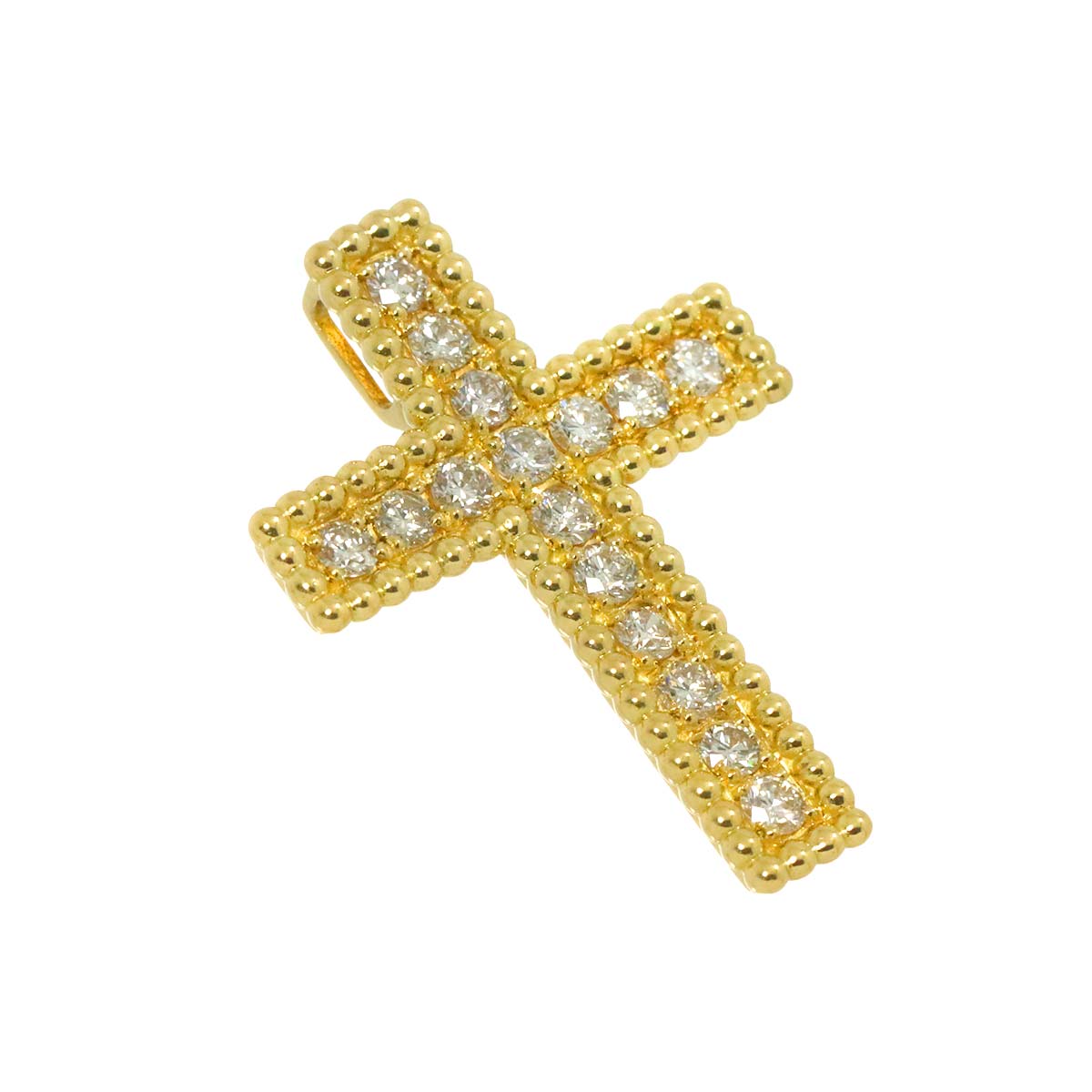 Diamond 0.50ct Pendant 18K YG Yellow Gold 750