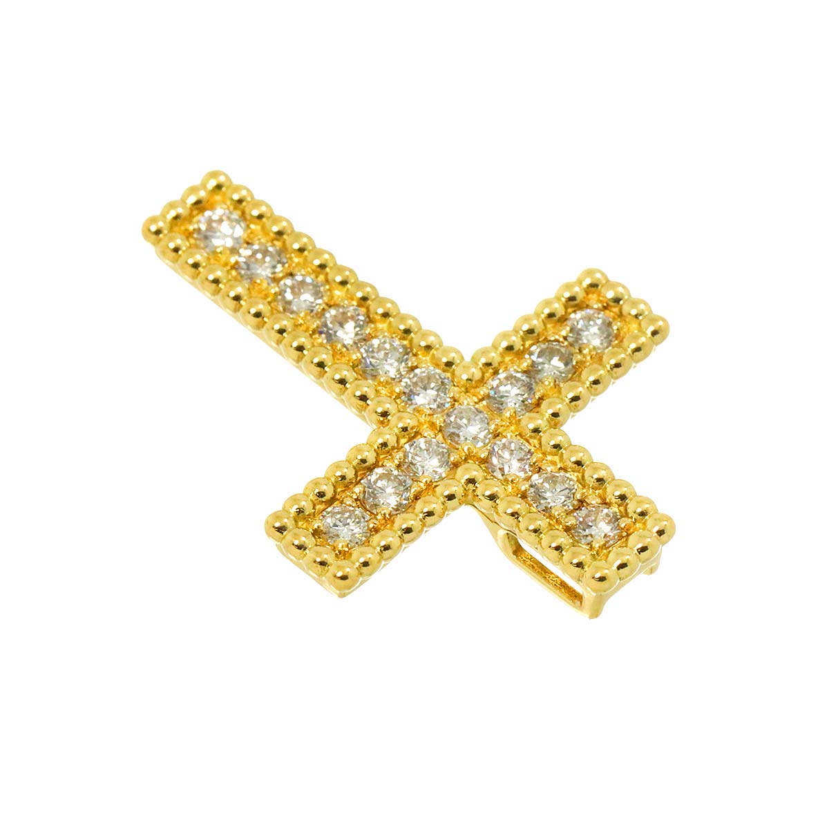 Diamond 0.50ct Pendant 18K YG Yellow Gold 750