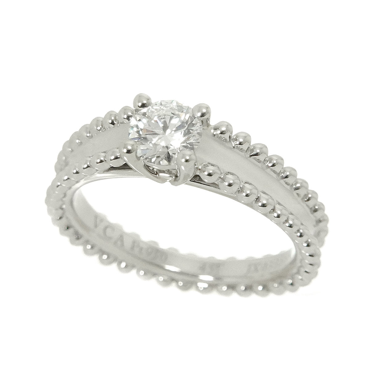 Diamond 0.30ct D/VVS2/3EX Ring Pt size45 3.25(US)