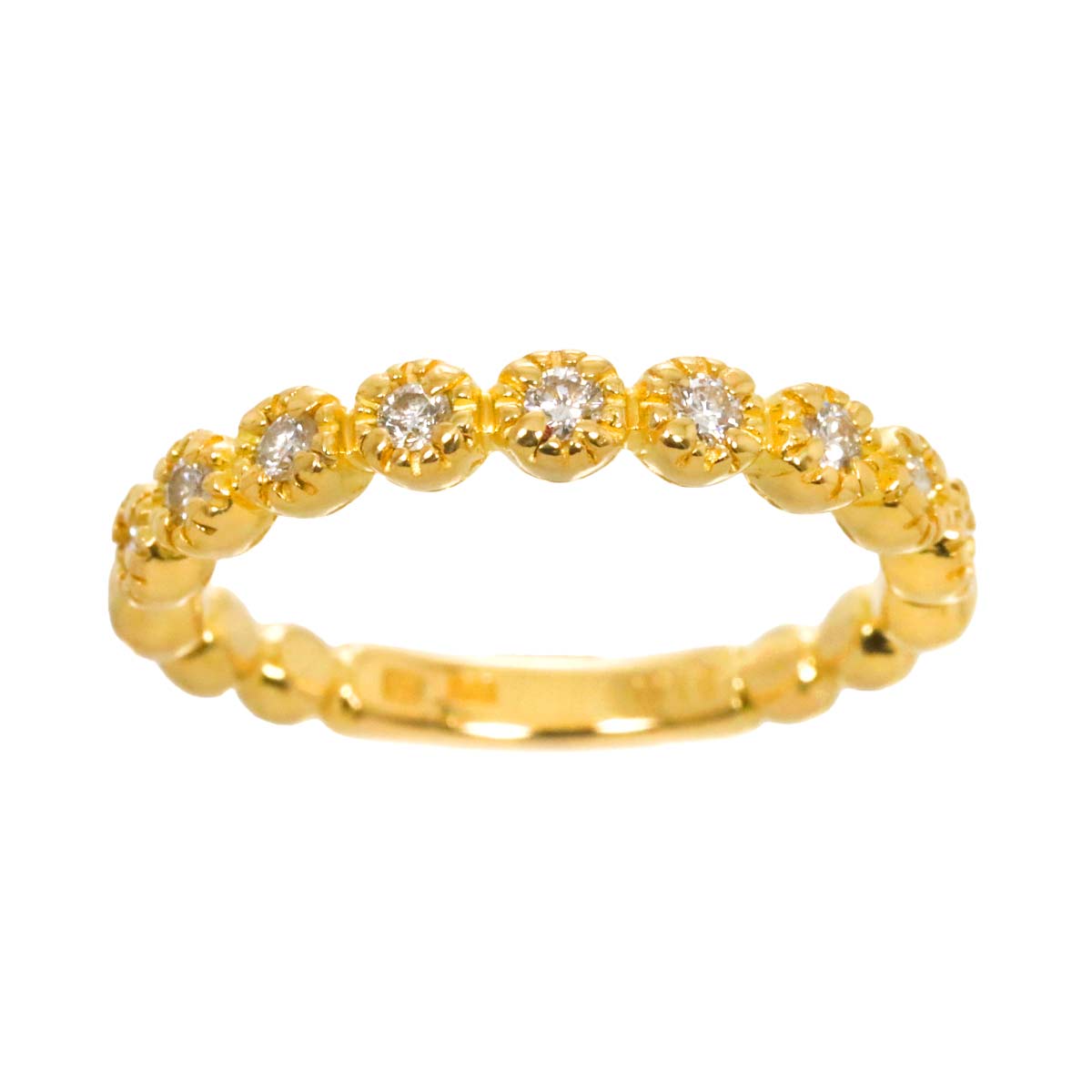 Diamond 0.16ct Ring 18K YG 750 size3.75-4(US)