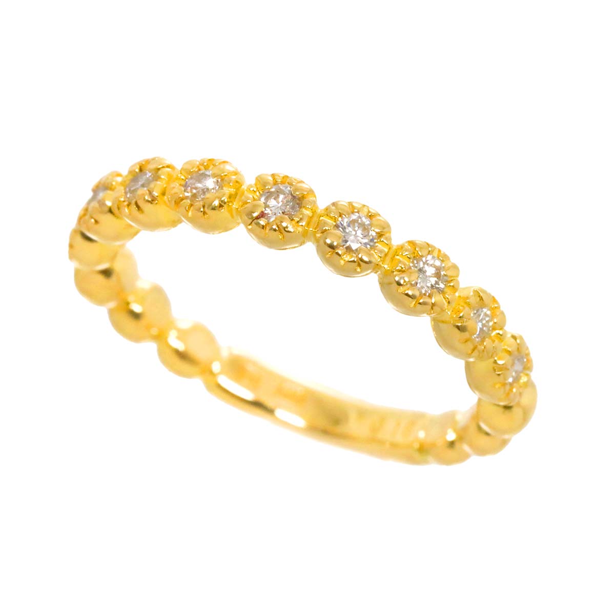 Diamond 0.16ct Ring 18K YG 750 size3.75-4(US)