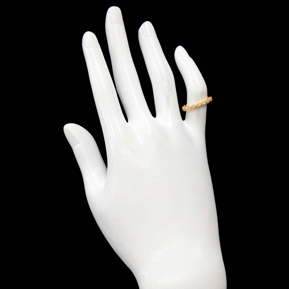 Diamond 0.16ct Ring 18K YG 750 size3.75-4(US)