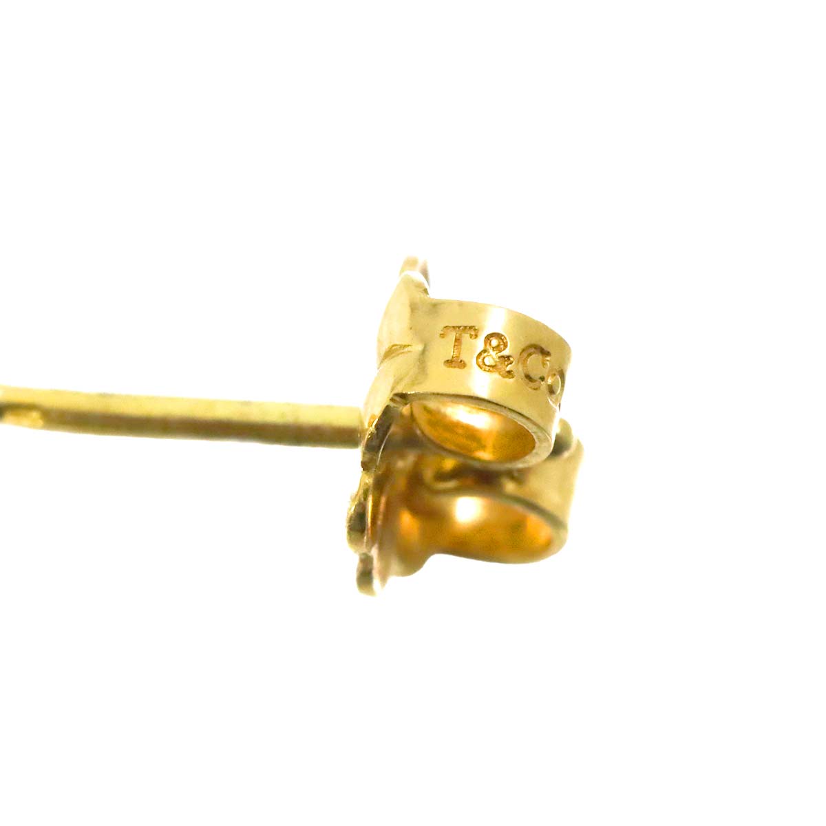 Double Circle Earrings Pierced YG SV 750 925