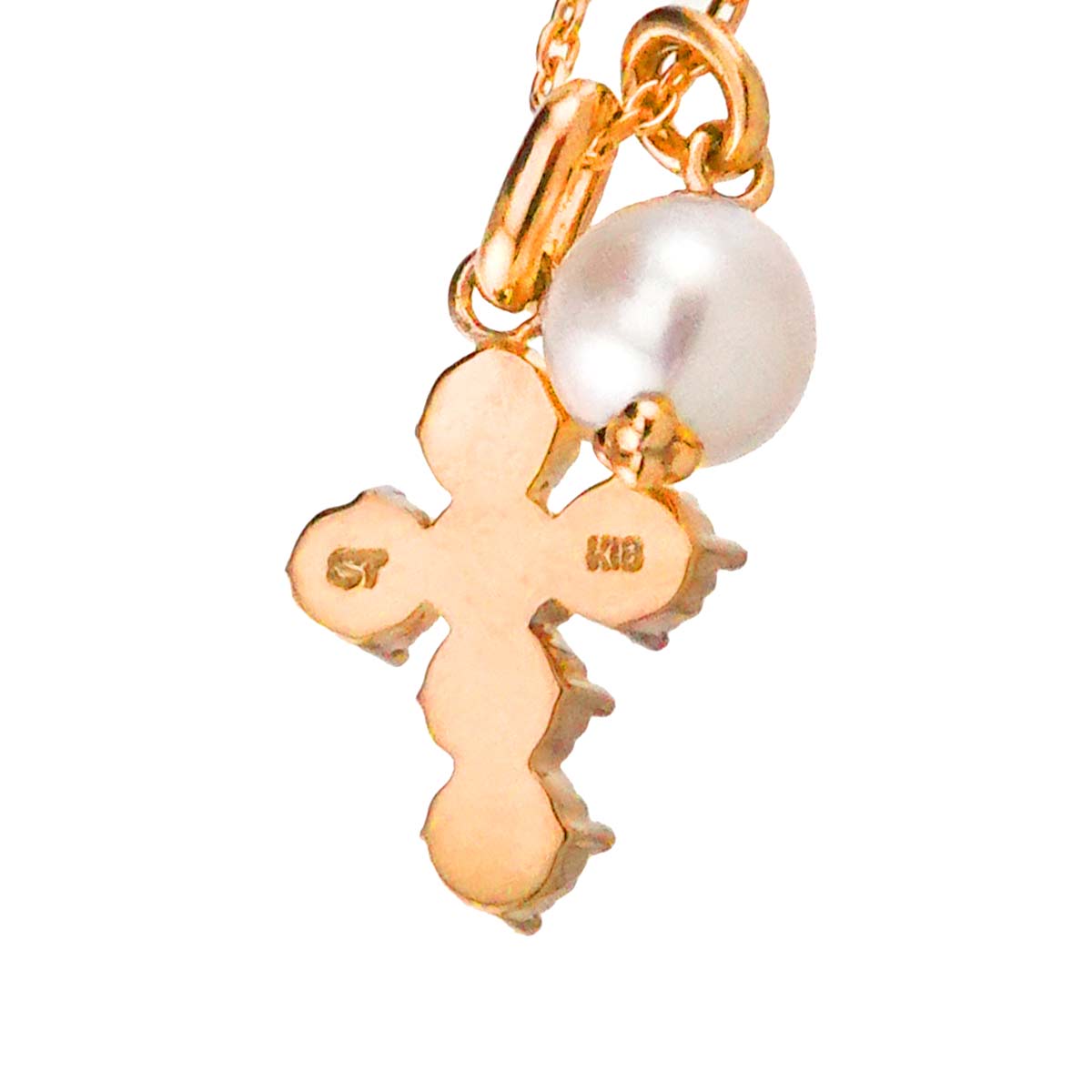 Akoya Pearl Baby Pearl Necklace 18K PG 750