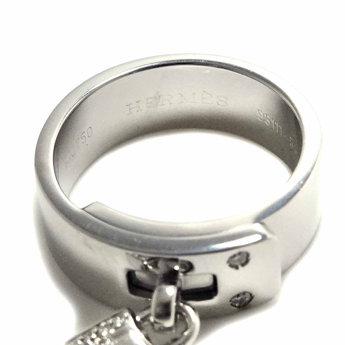 Kelly Diamond Ring 18K WG 750 Size54 6.75(US)