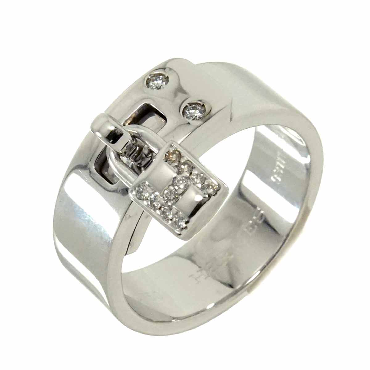 Kelly Diamond Ring 18K WG 750 Size54 6.75(US)